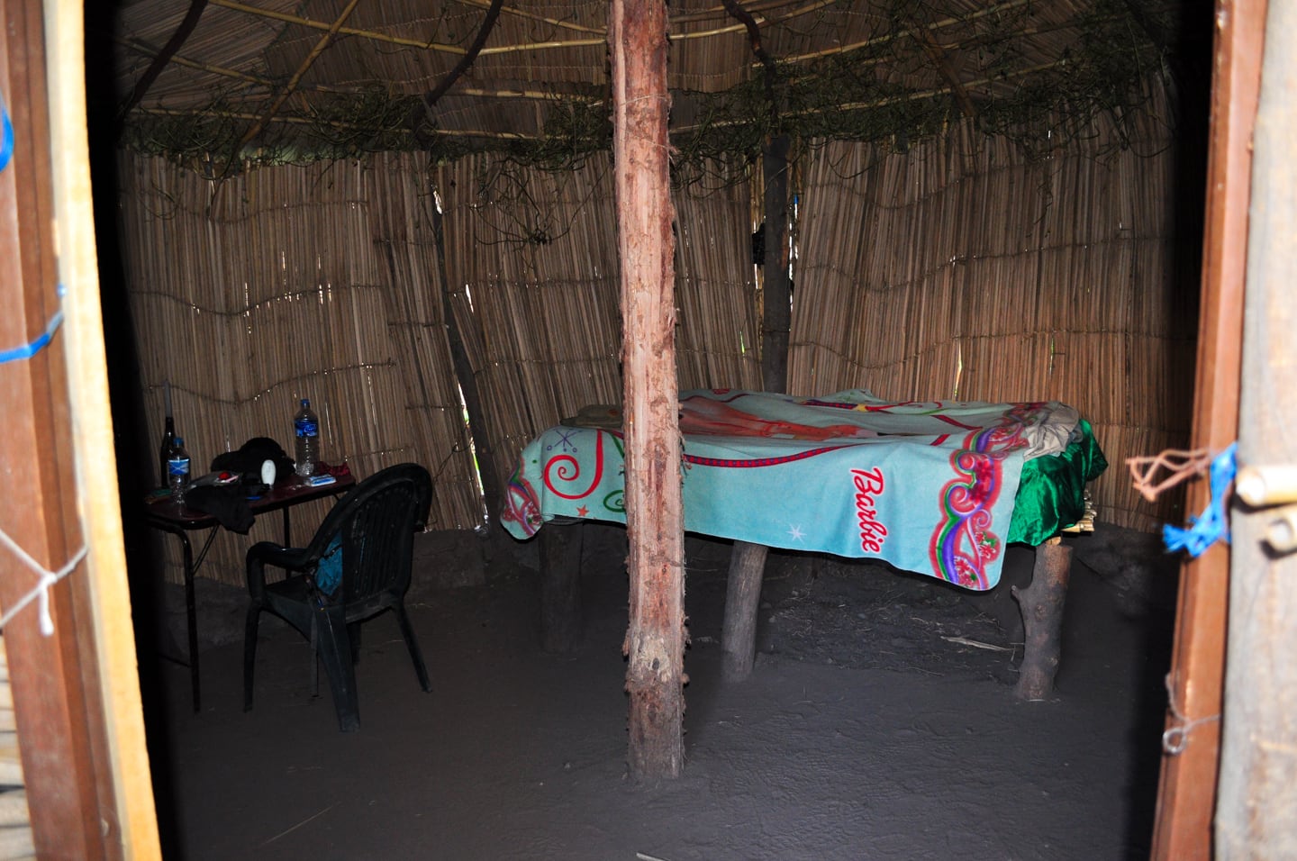 rustic hut for sleeping in Peru