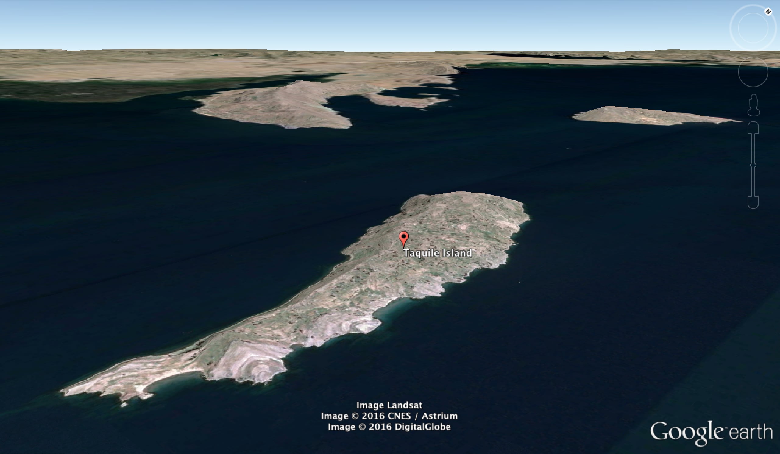 Isla Taquile Island map