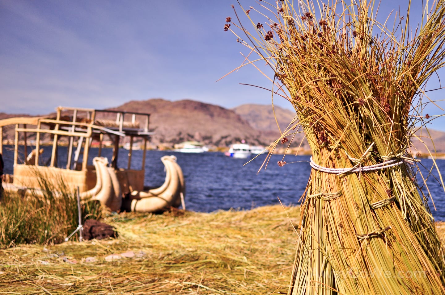 Uros Floating Islands Lake Titicaca Peru