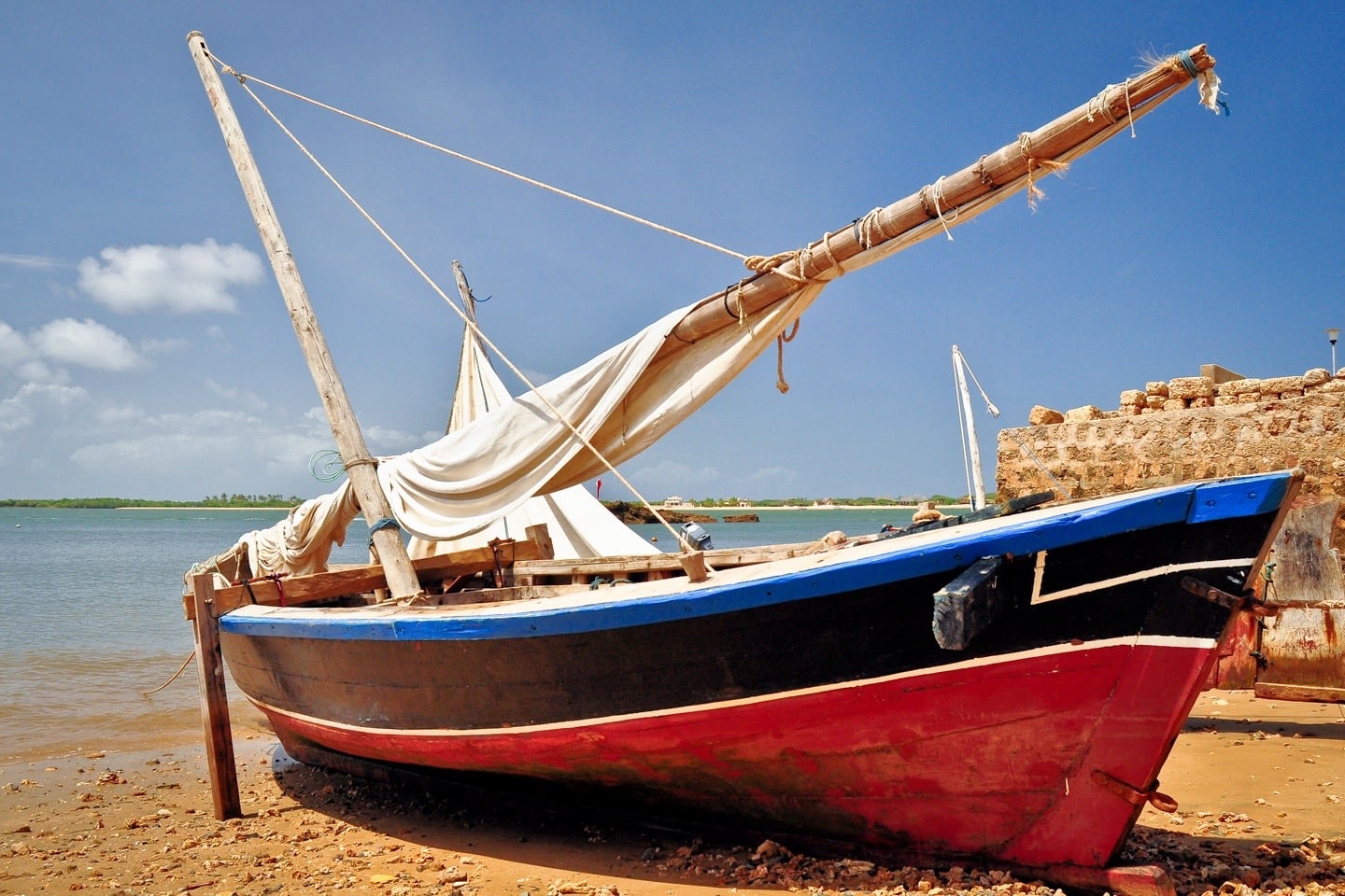 dhow in Shela Lamu