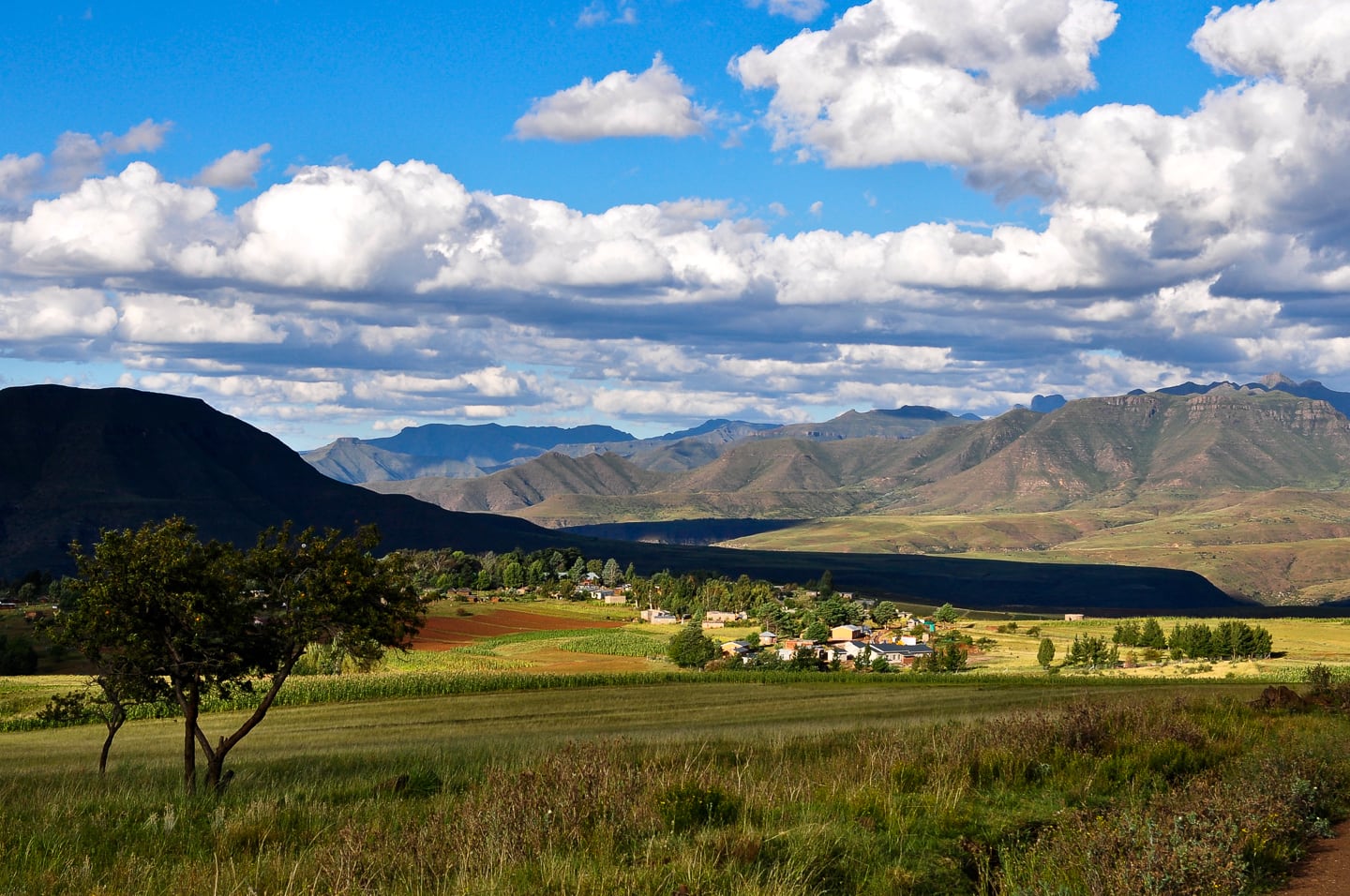 Malealea Lodge Lesotho and surrounding mountains