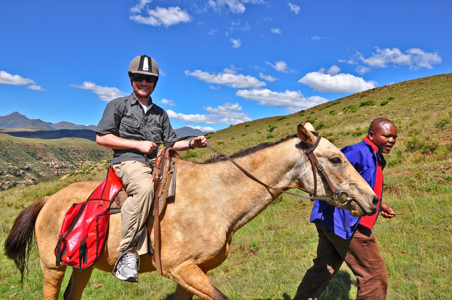 pony trekking at Malealea Lodge Lesotho