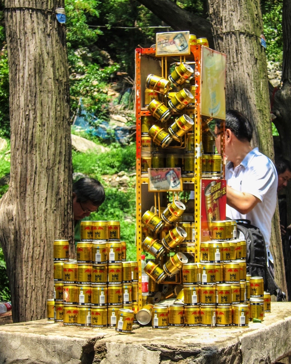 several small cans of Red Bull for sale