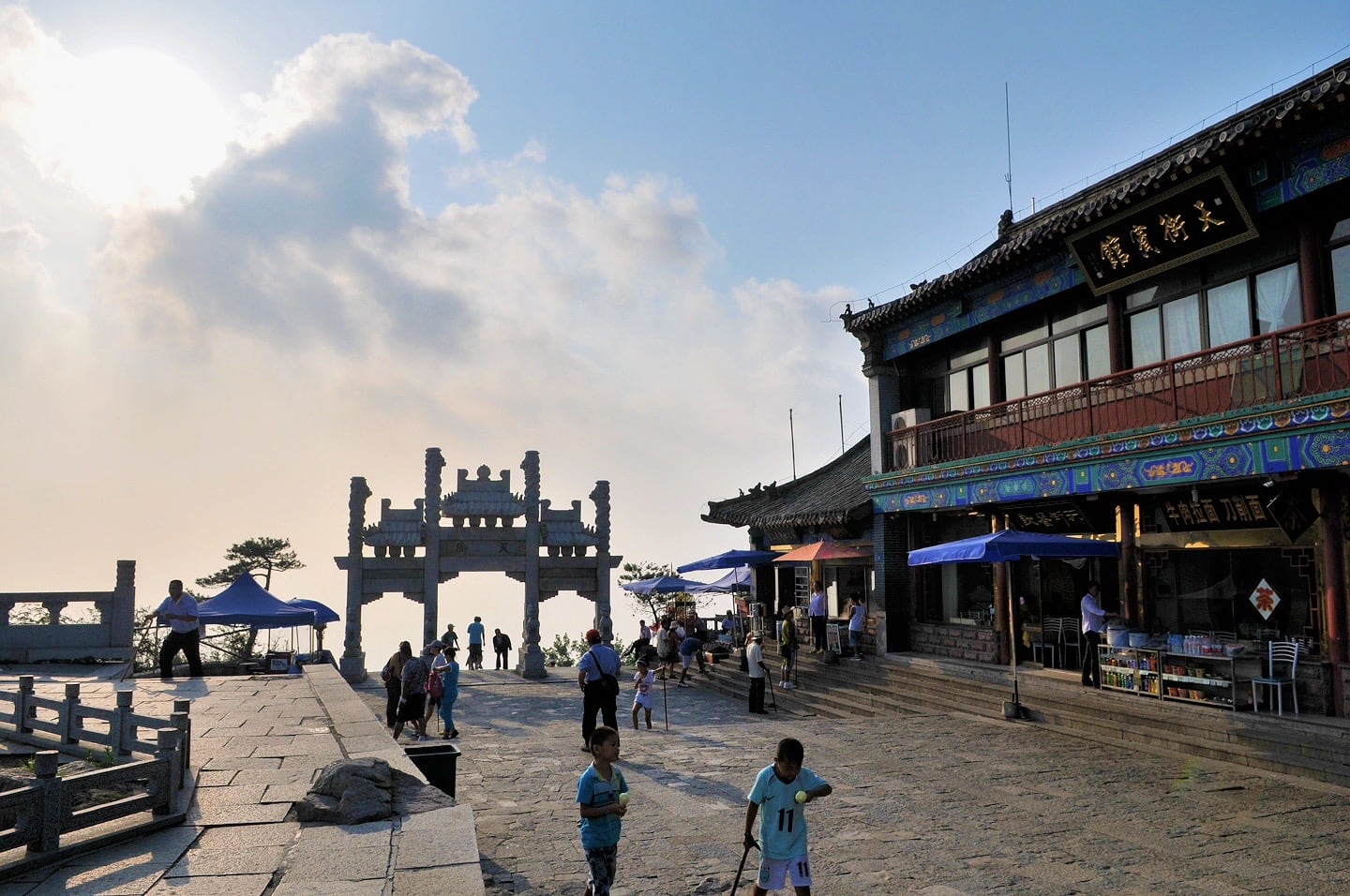 Main Street on a mountain top village