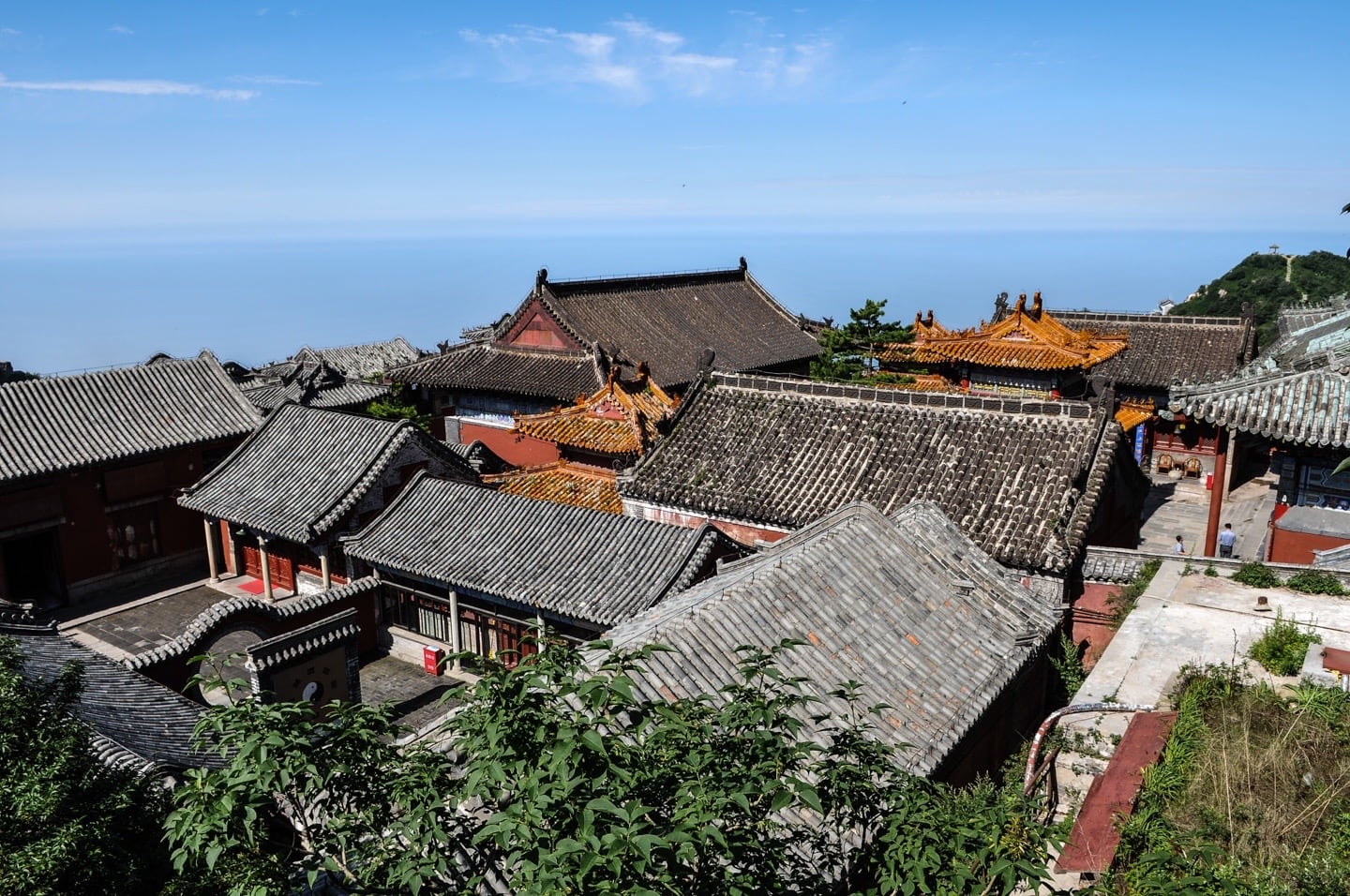Qindi Palace on top of Taishan Mountain