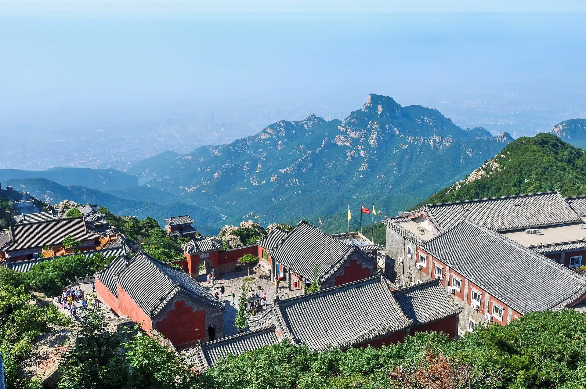 Mount Tai Taishan Mountain and pavilion