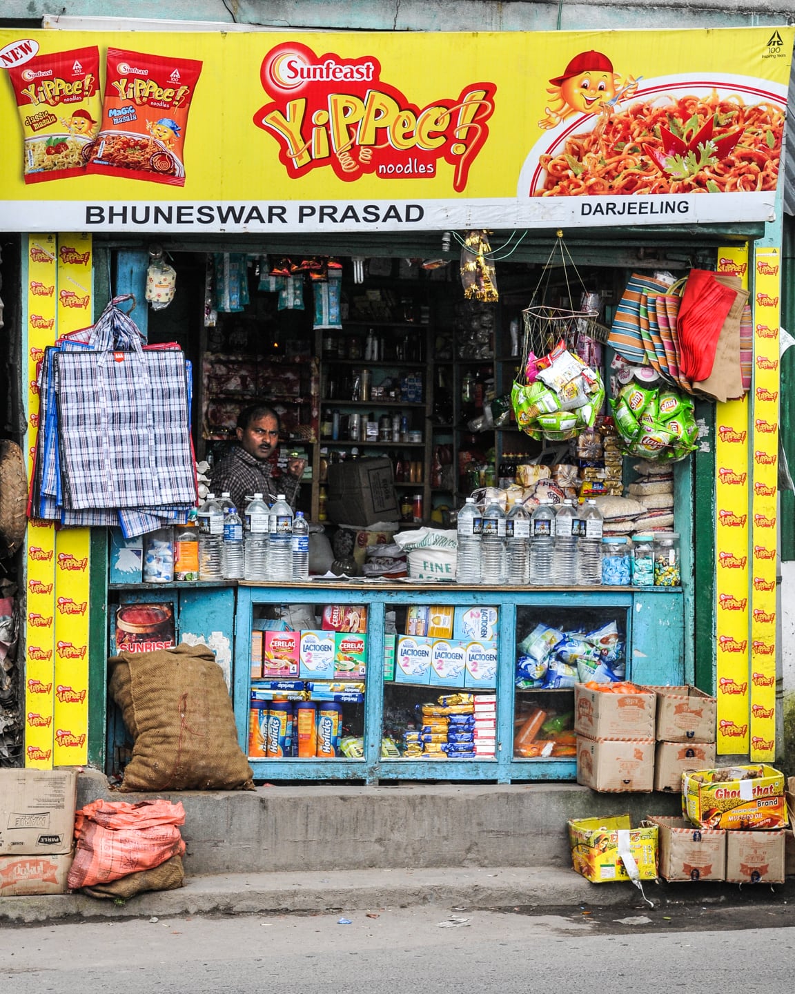 General store in Darjeeling Hill Station India