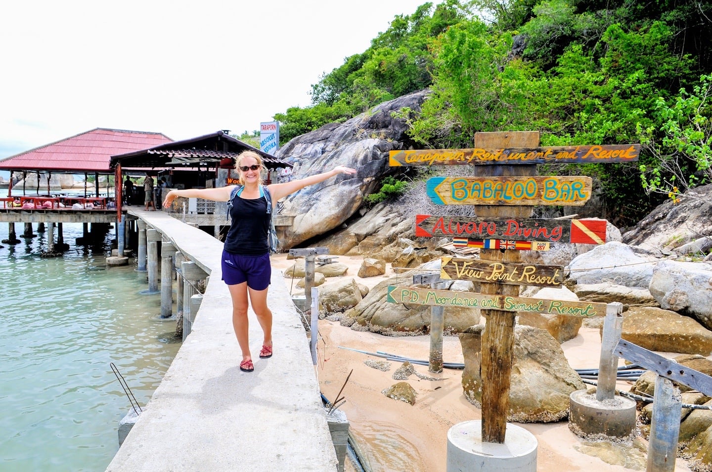 accessing Taraporn Bungalows Koh Tao Chalok Baan Kao Bay