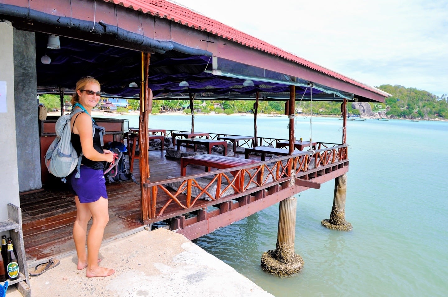 stilted restaurant at Taraporn Bungalows Chalok Baan Kao Bay