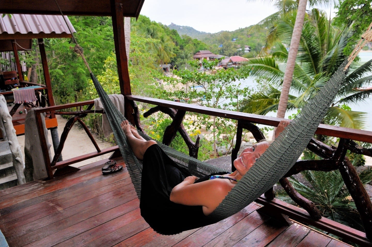 girl on hammock