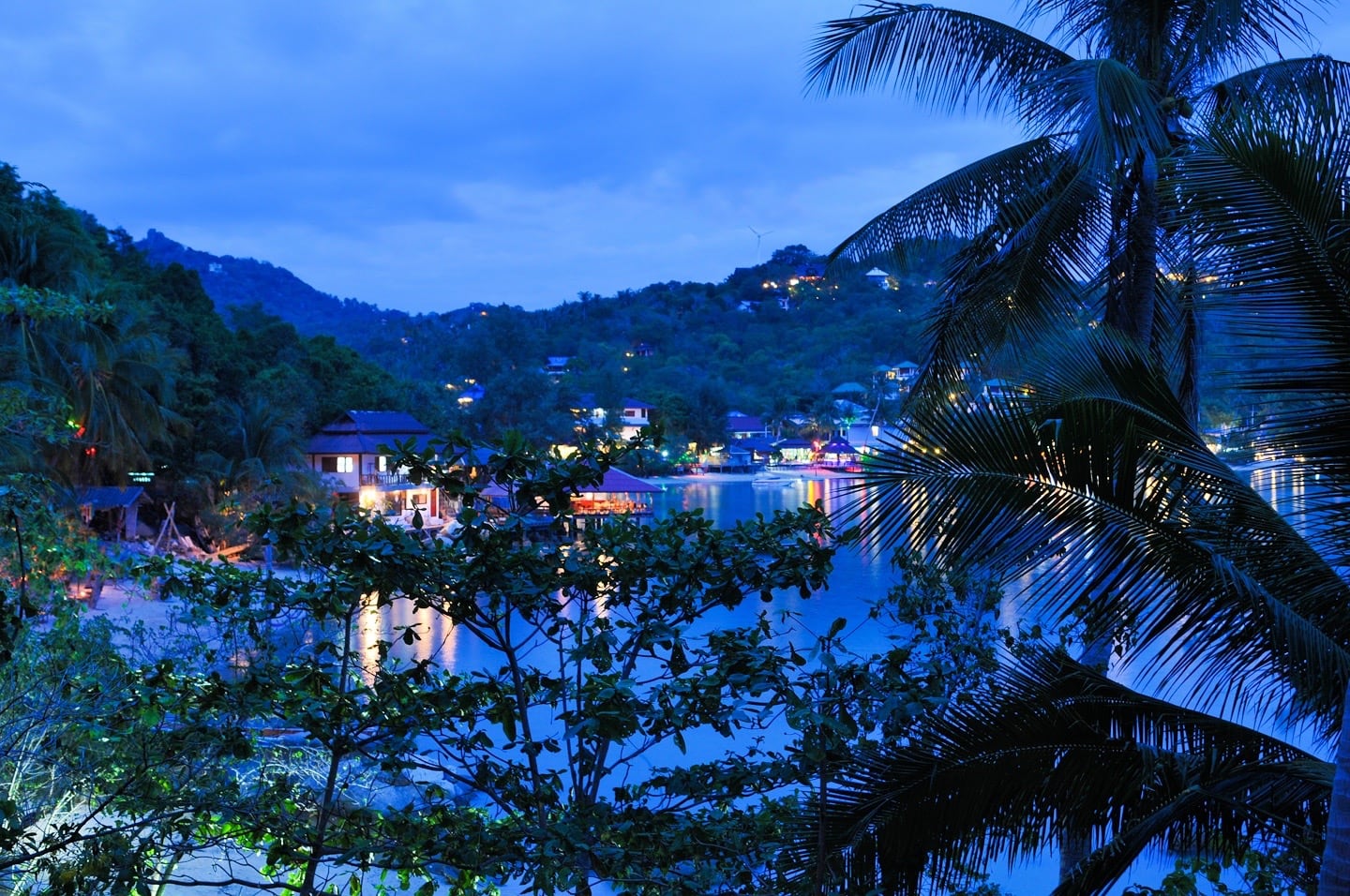 Chalok Bay just after sunset on Koh Tao Thailand