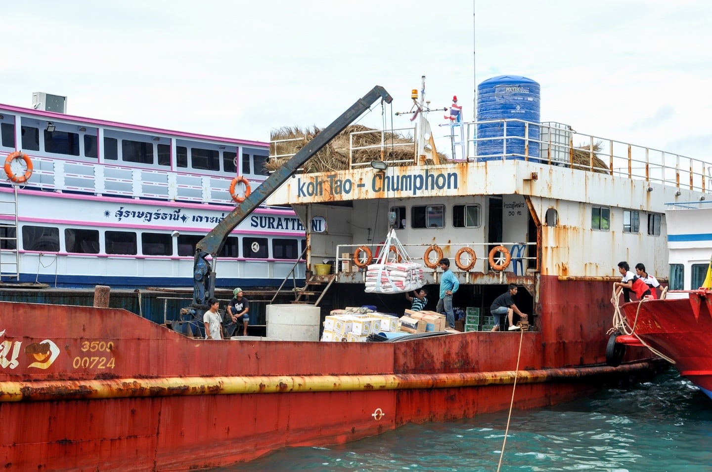 old freighter on Koh Tao