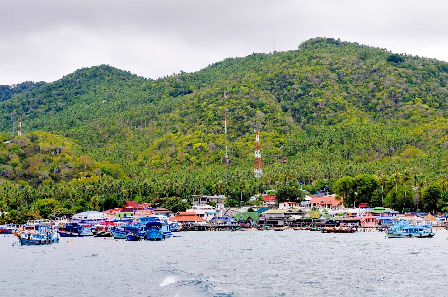 fishing boats on Koh Tao