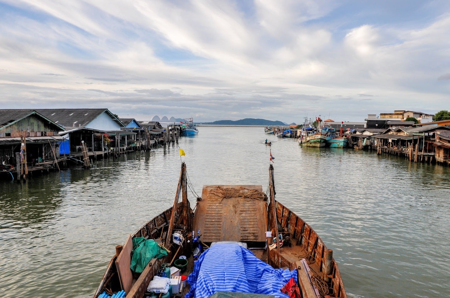 Tha Thaphap Slough at Chumphon, Thailand aboard the Koh Tao night boat