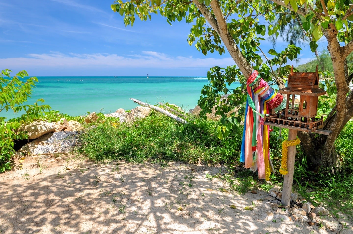 spirit house on Chaloklum Beach Koh Phangan