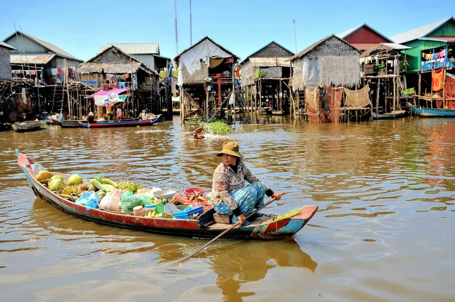 Kompong Phluk floating village Cambodia