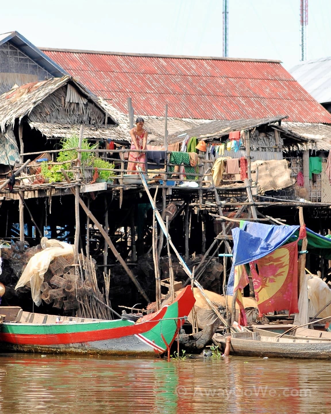 kompong phluk floating village cambodia