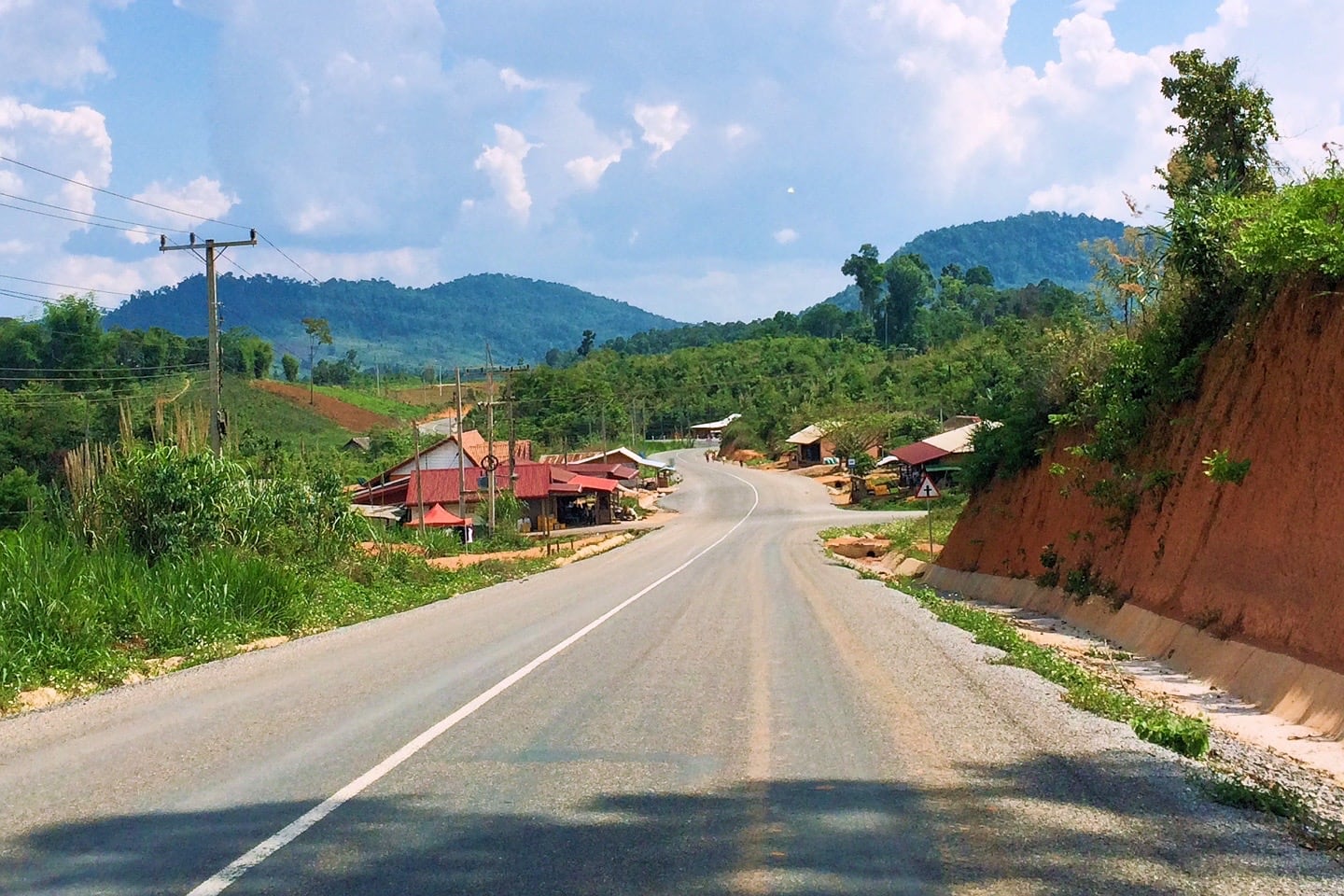 Thakhek Loop route paved road