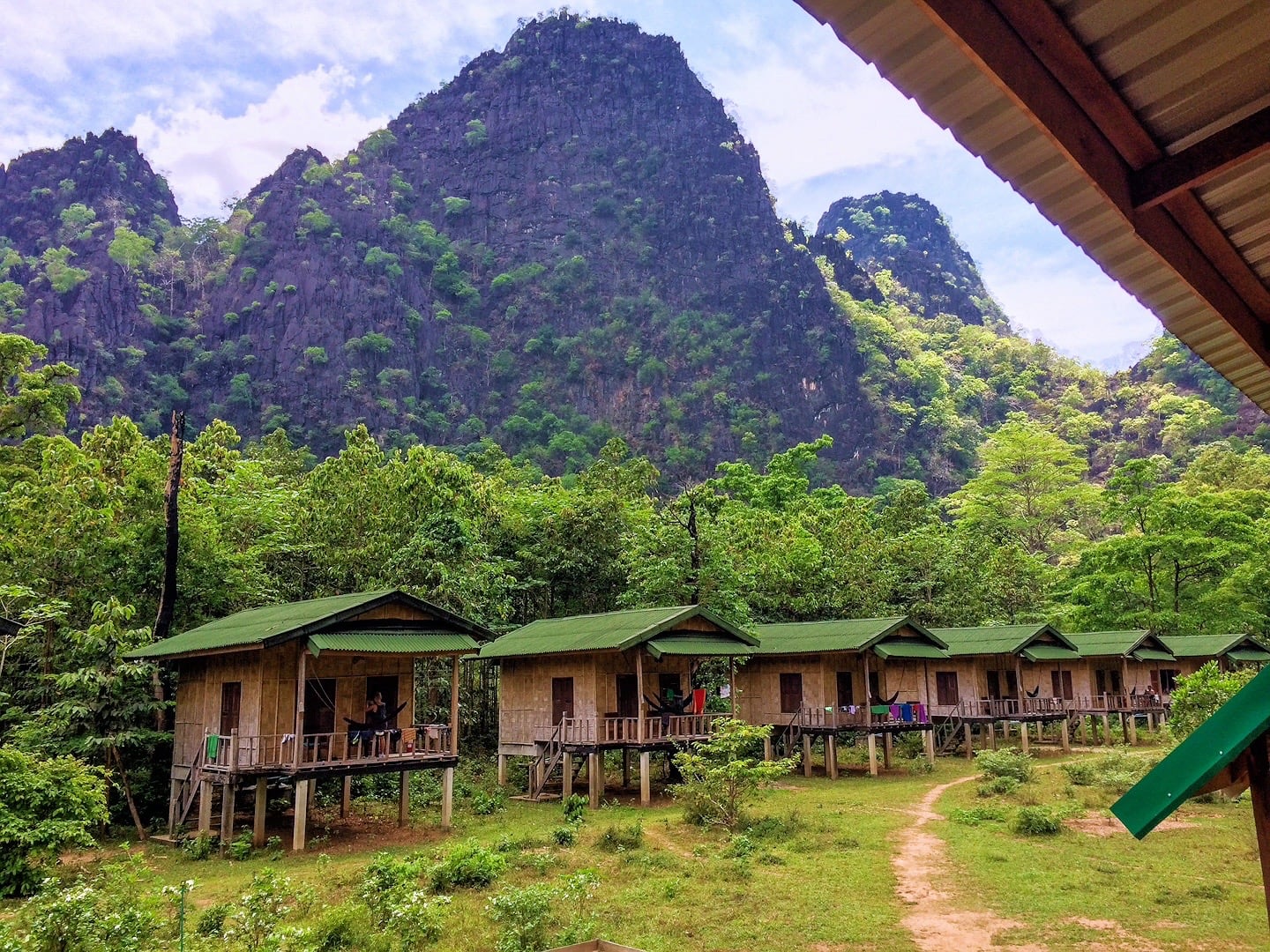 Green Climbers Home in Laos