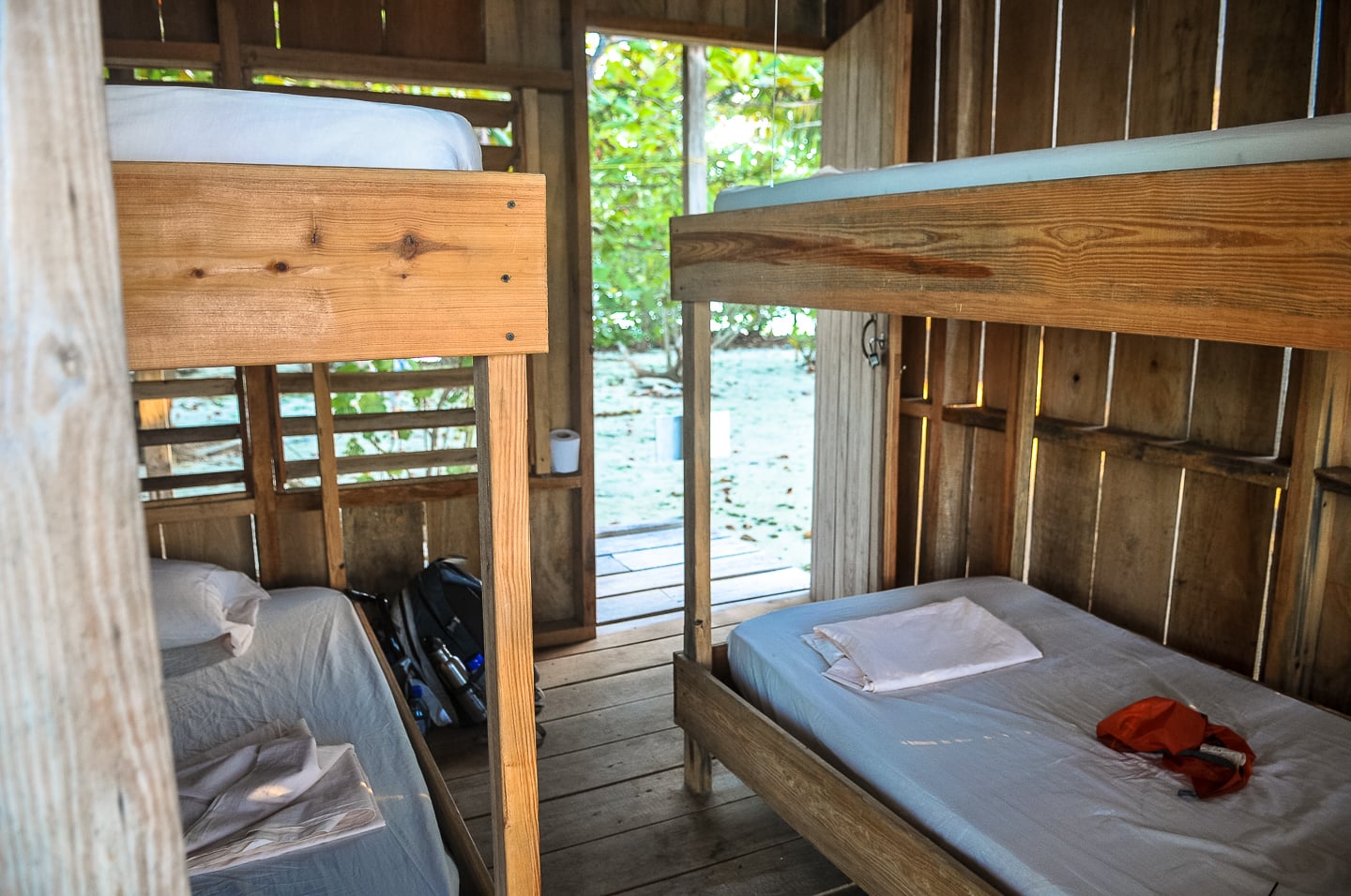 Lime Caye Sapodilla Cayes Belize bunkhouse