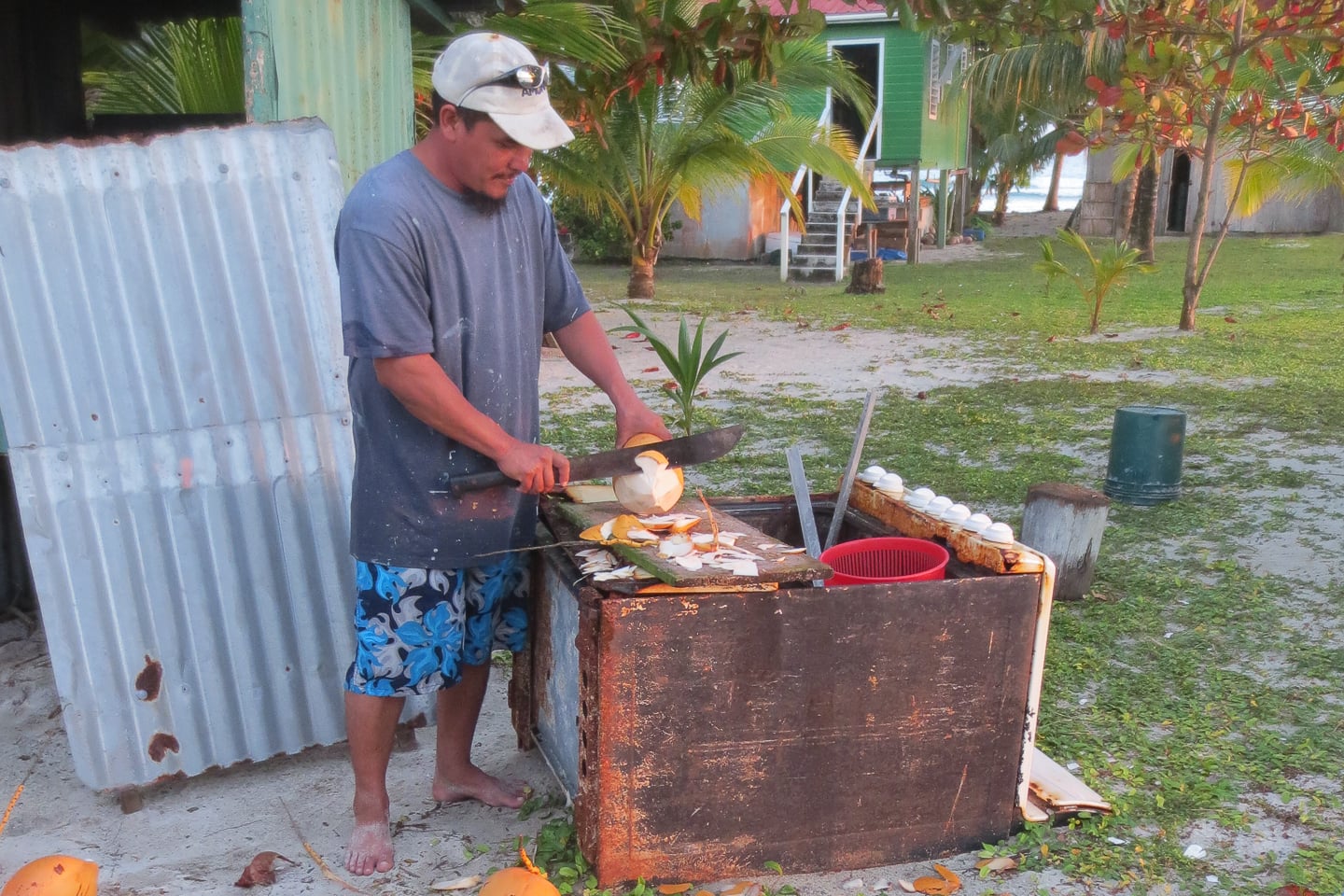 Lime Caye Sapodilla Cayes Belize coco loco