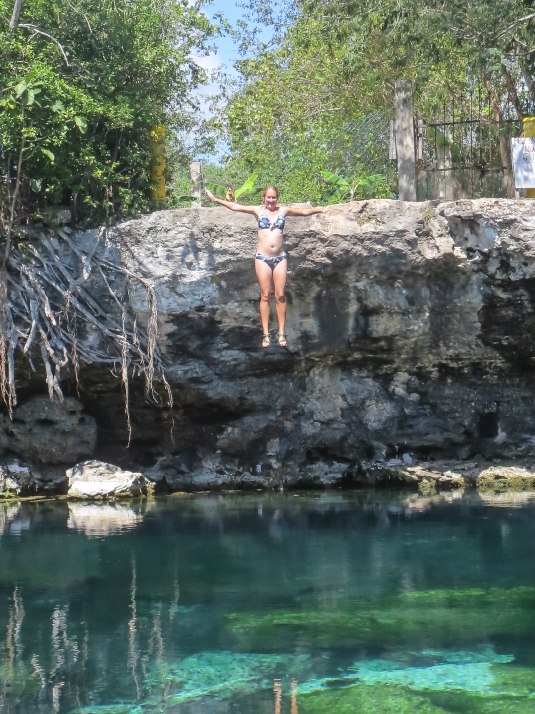 cliff jumping yucatan