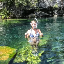 Cristalino Cenote snorkeling