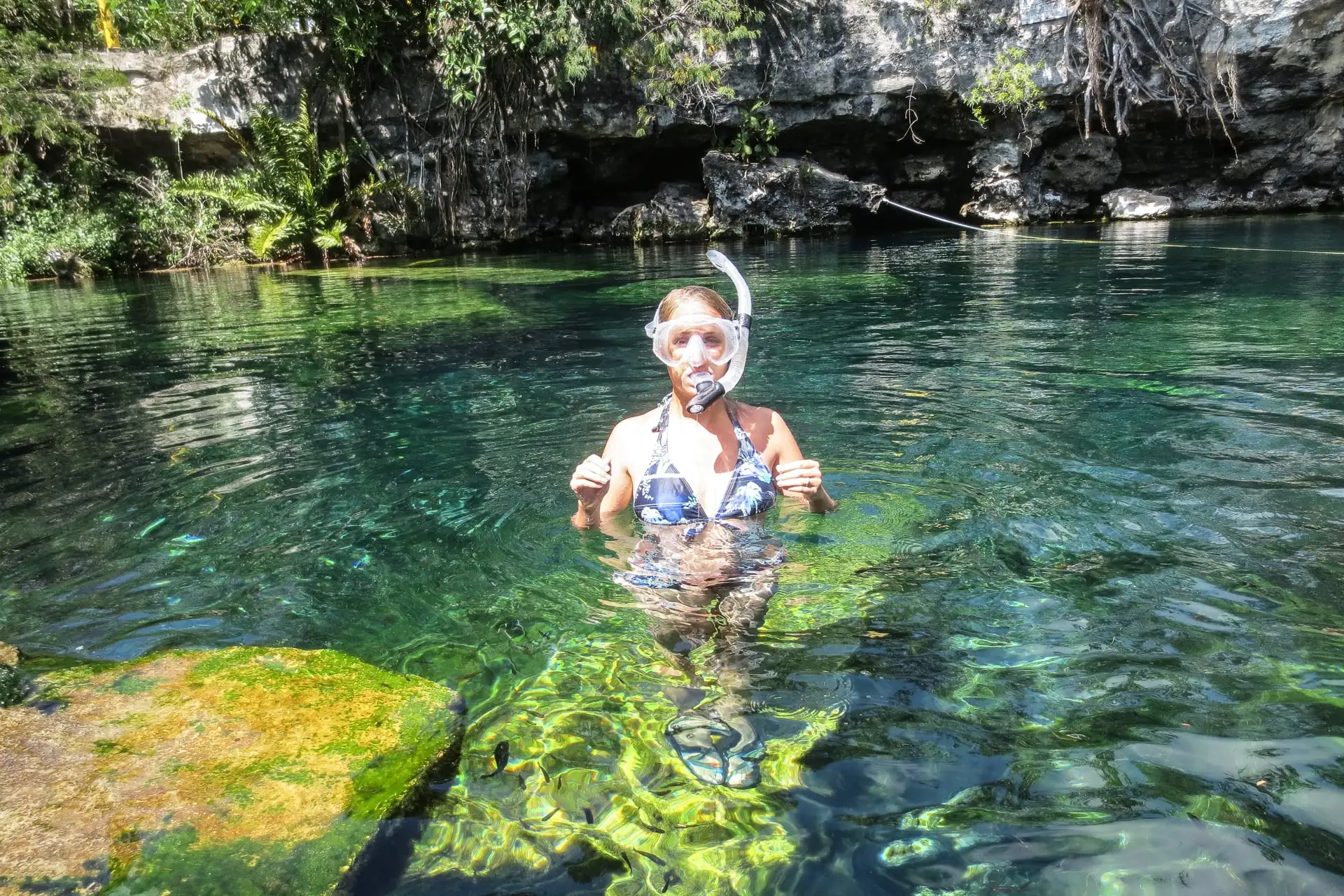 Cristalino Cenote snorkeling