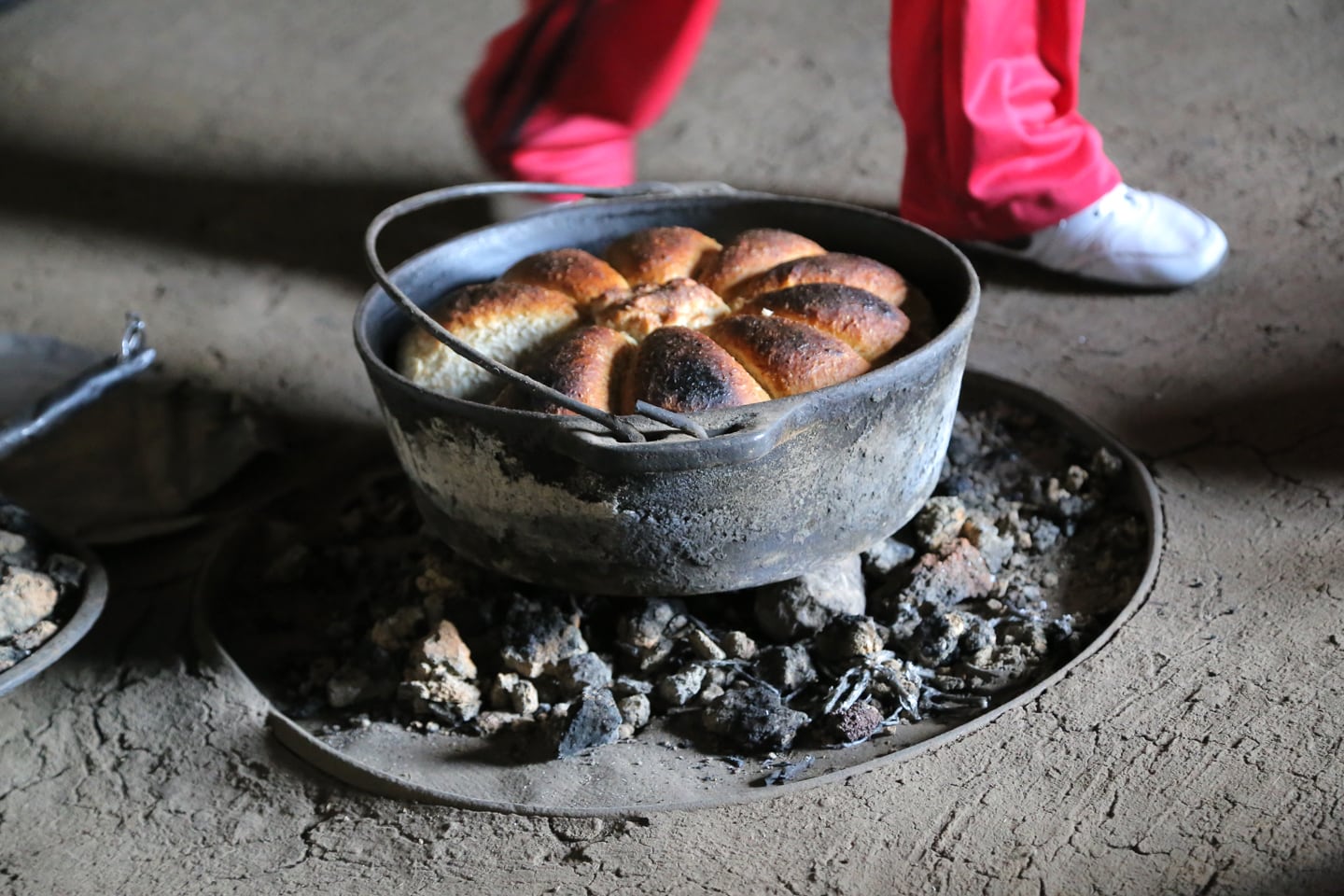 fresh baked bread in Lesotho