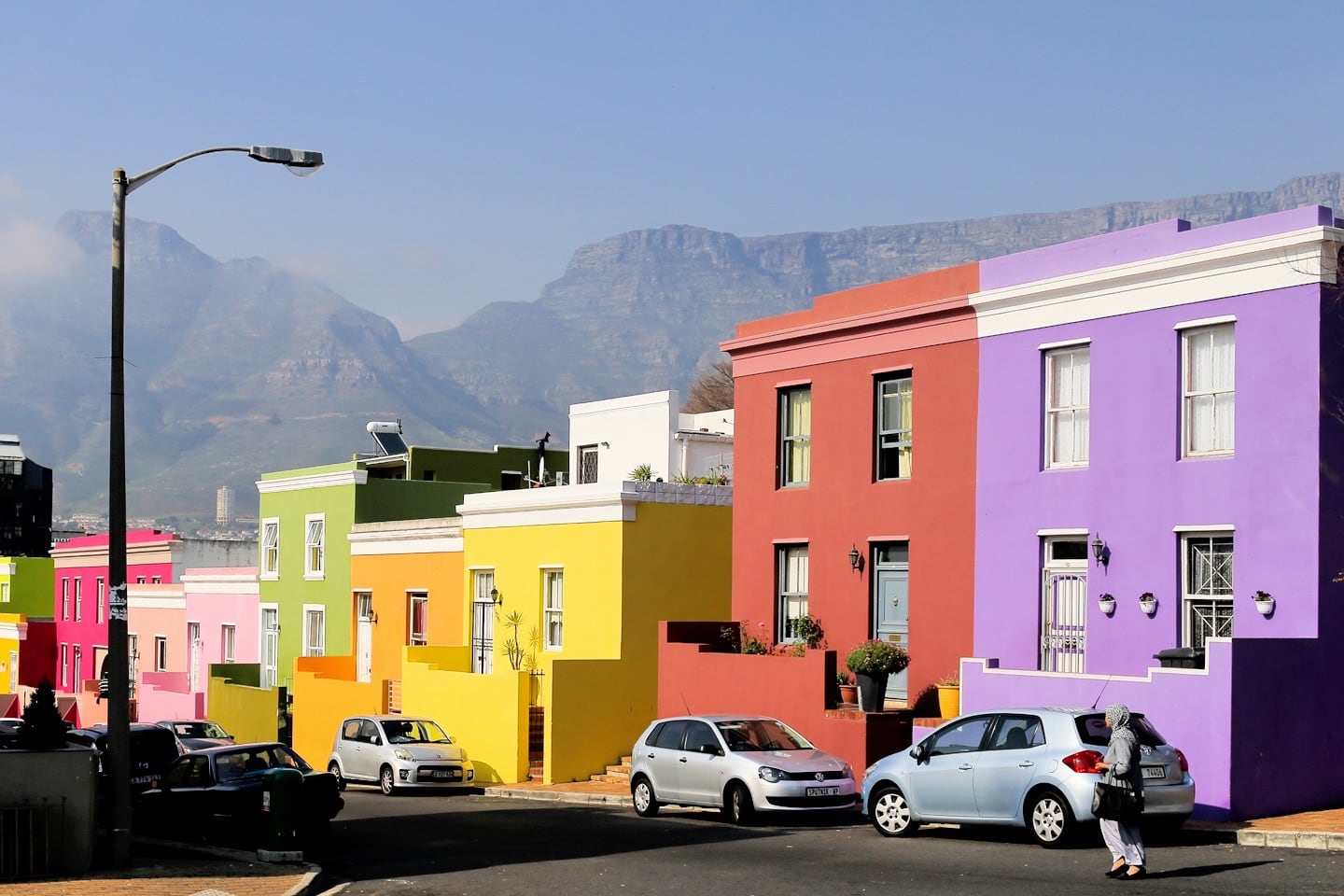 South Africa colorful houses Bo Kaap neighborhood
