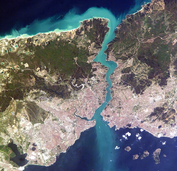satellite image of Bosphorus Strait