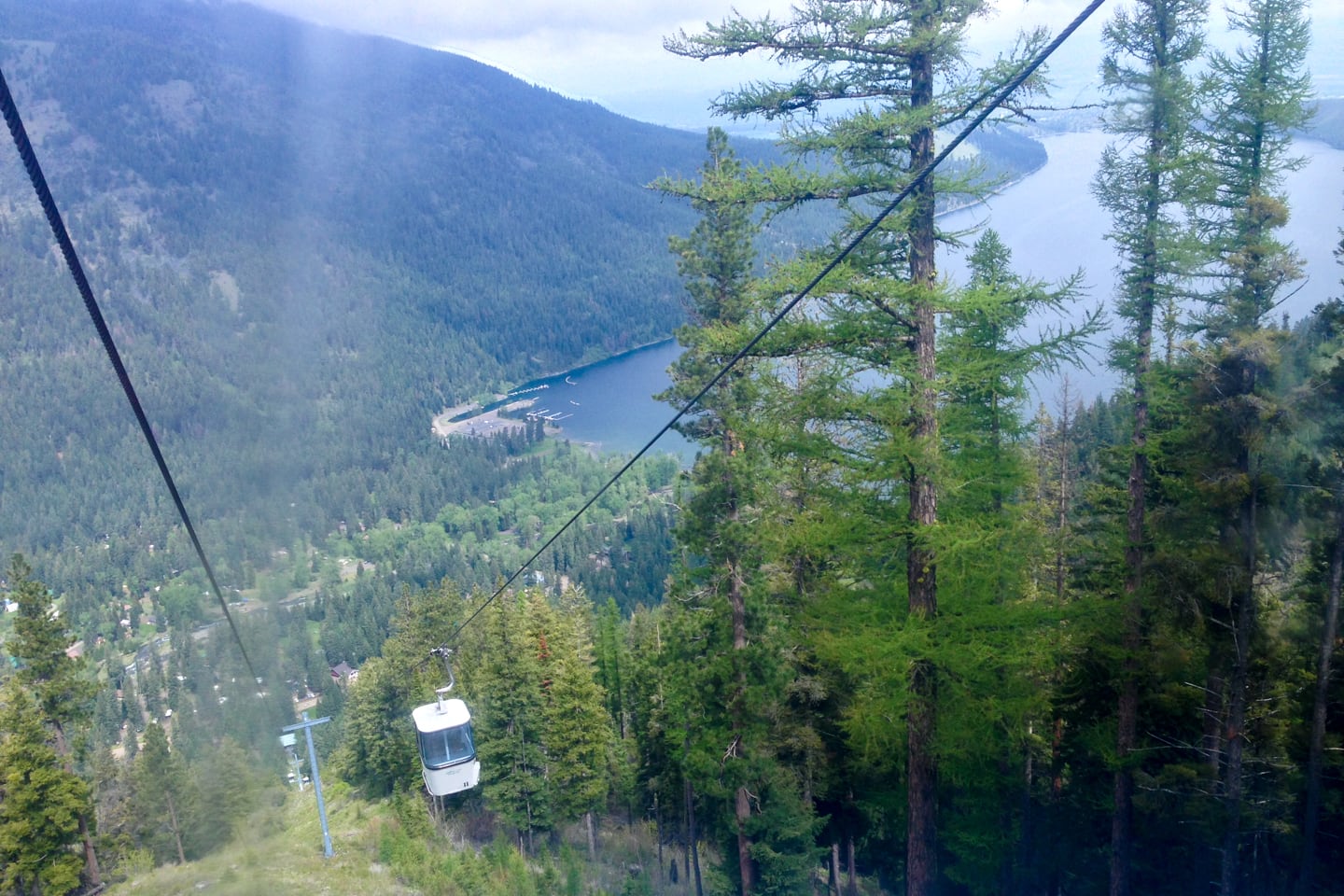 Wallowa Lake Tramway view