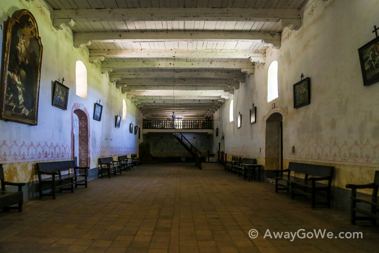 main church interior La Purisima Mission Lompoc California