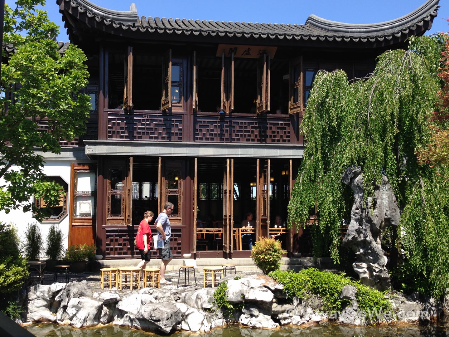 teahouse at Lan Su Chinese Garden