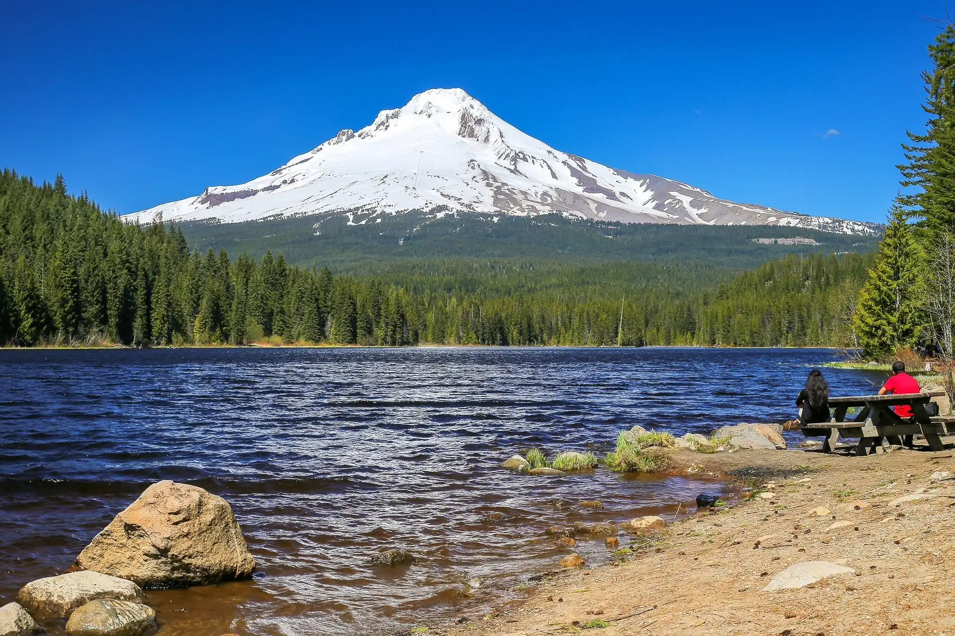 Trillium Lake hike and Mt Hood