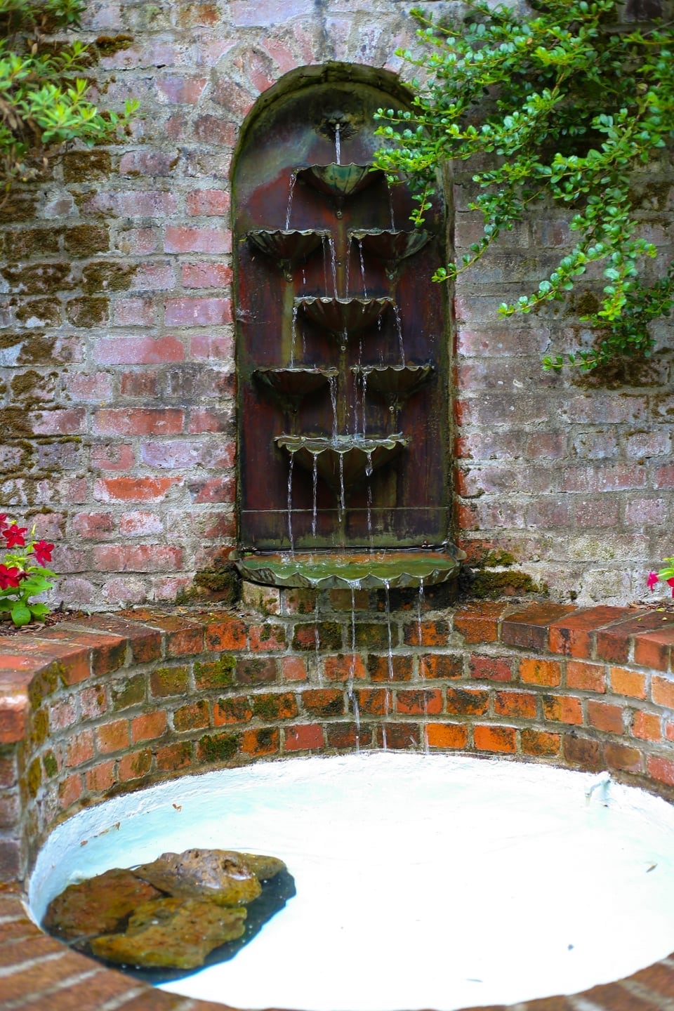 brick fountain