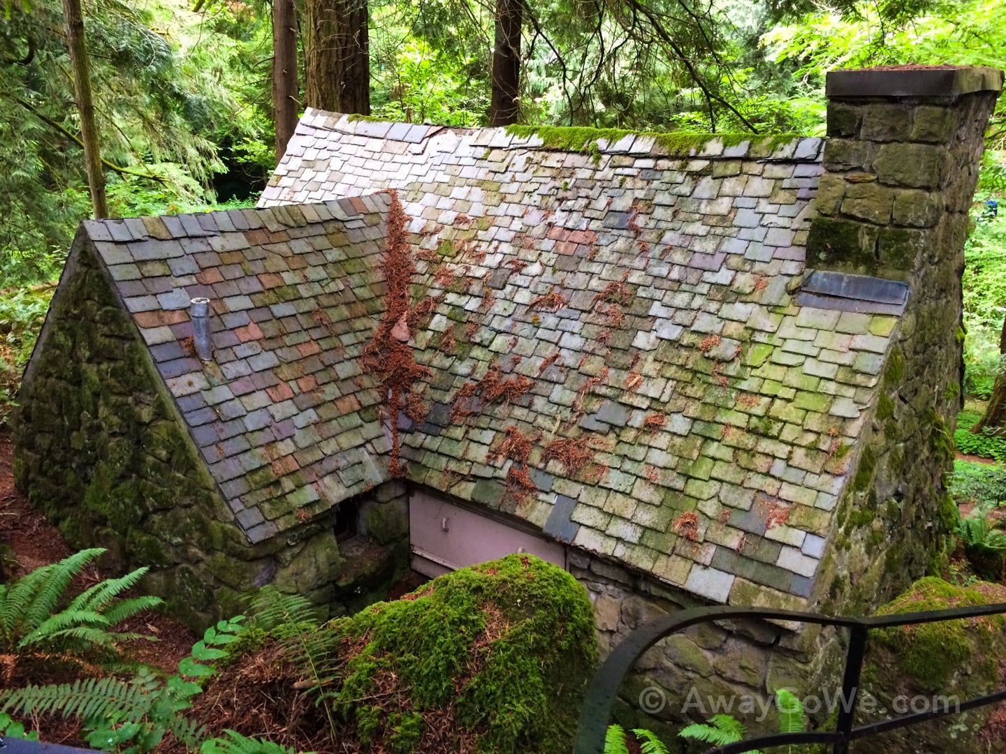 old stone cabin leach botanical garden