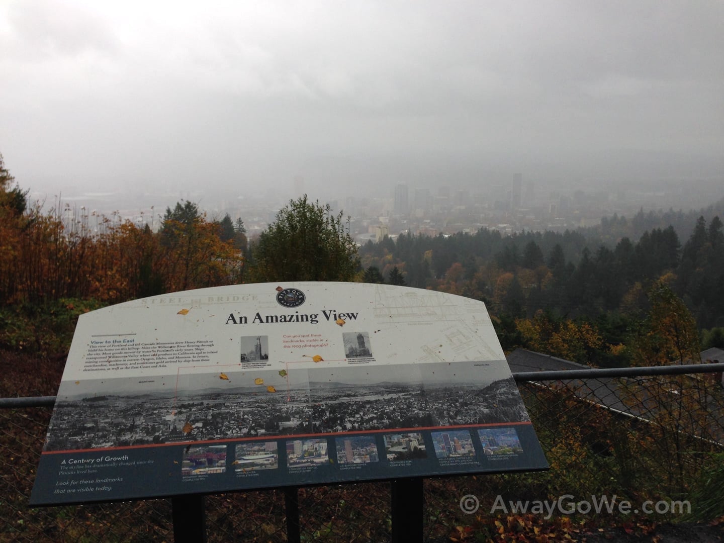 Pittock Mansion viewpoint Portland Oregon hike