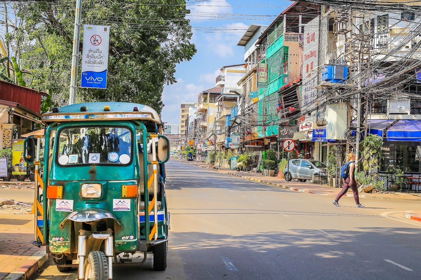 tuk tuk in Vientiane Laos