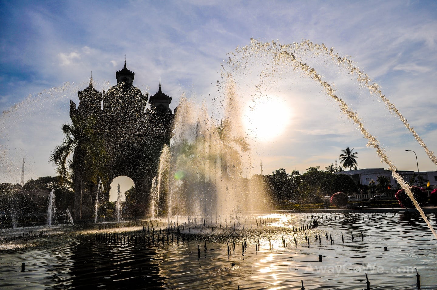 Patuxay Victory Monument in Vientiane Laos