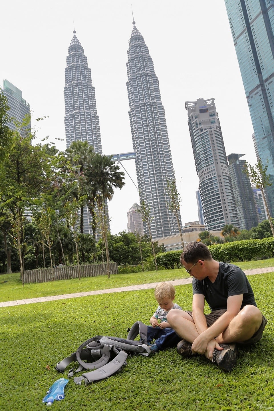Petronas Towers & Jalan Alor Kuala Lumpur Malaysia
