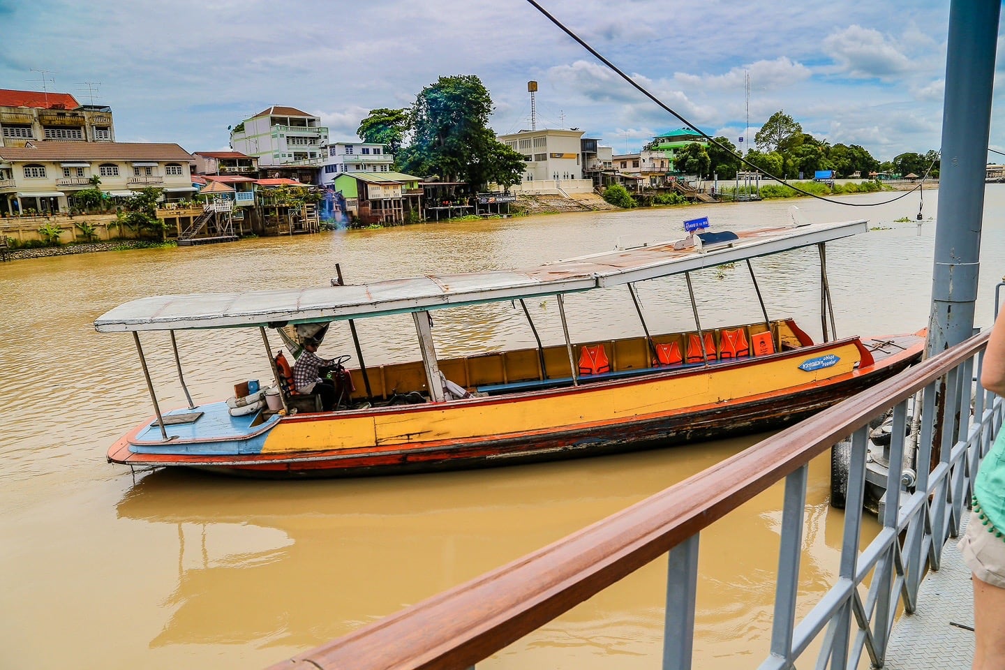 boat on water Ayutthaya from Bangkok