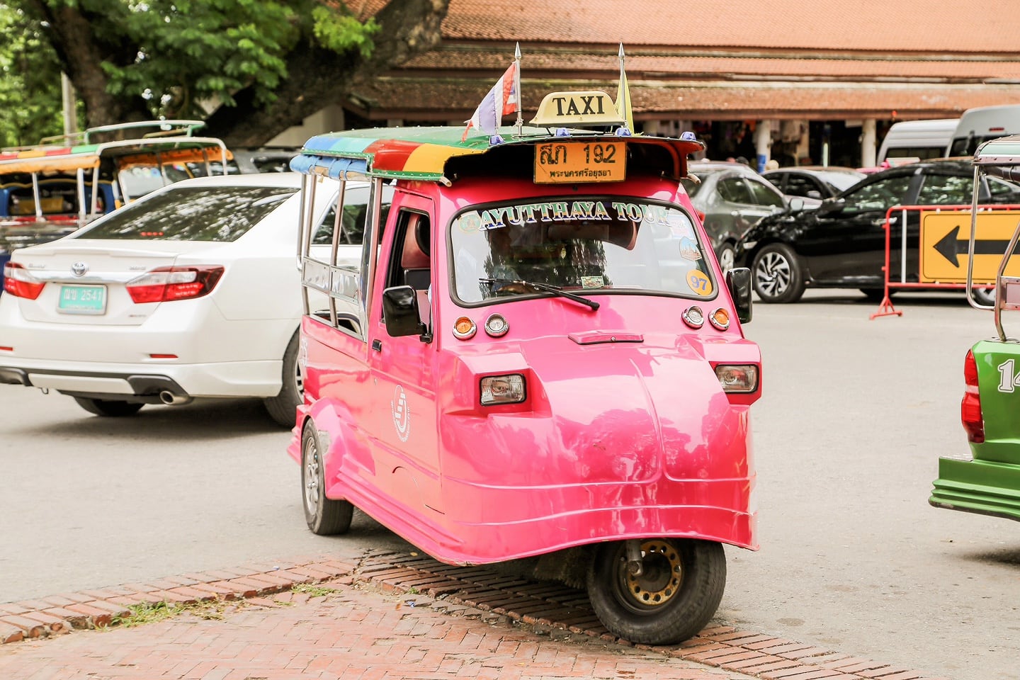 pink tuk tuk Thailand