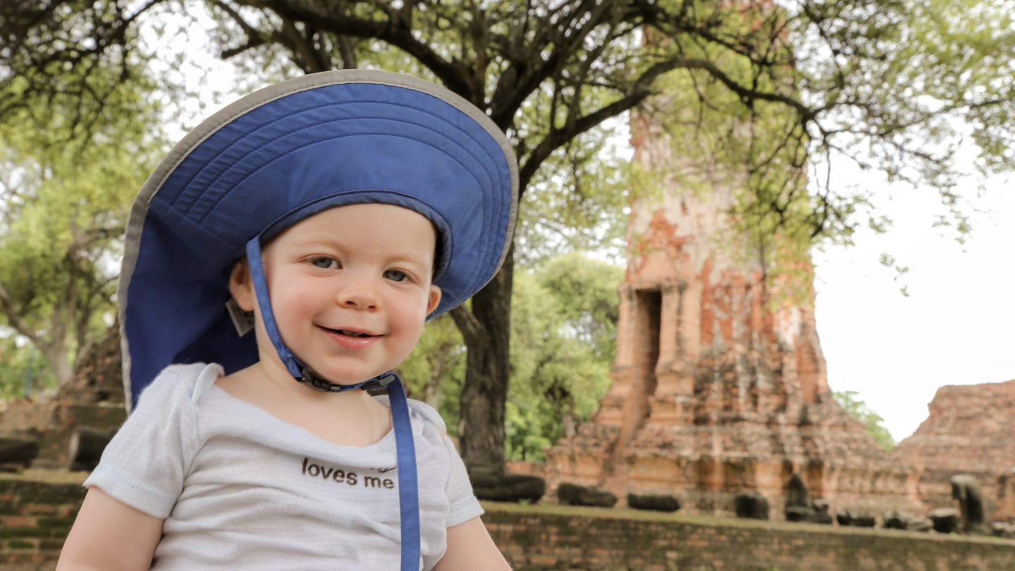Ayutthaya day trip from Bangkok with a baby