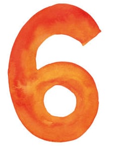 orange number six