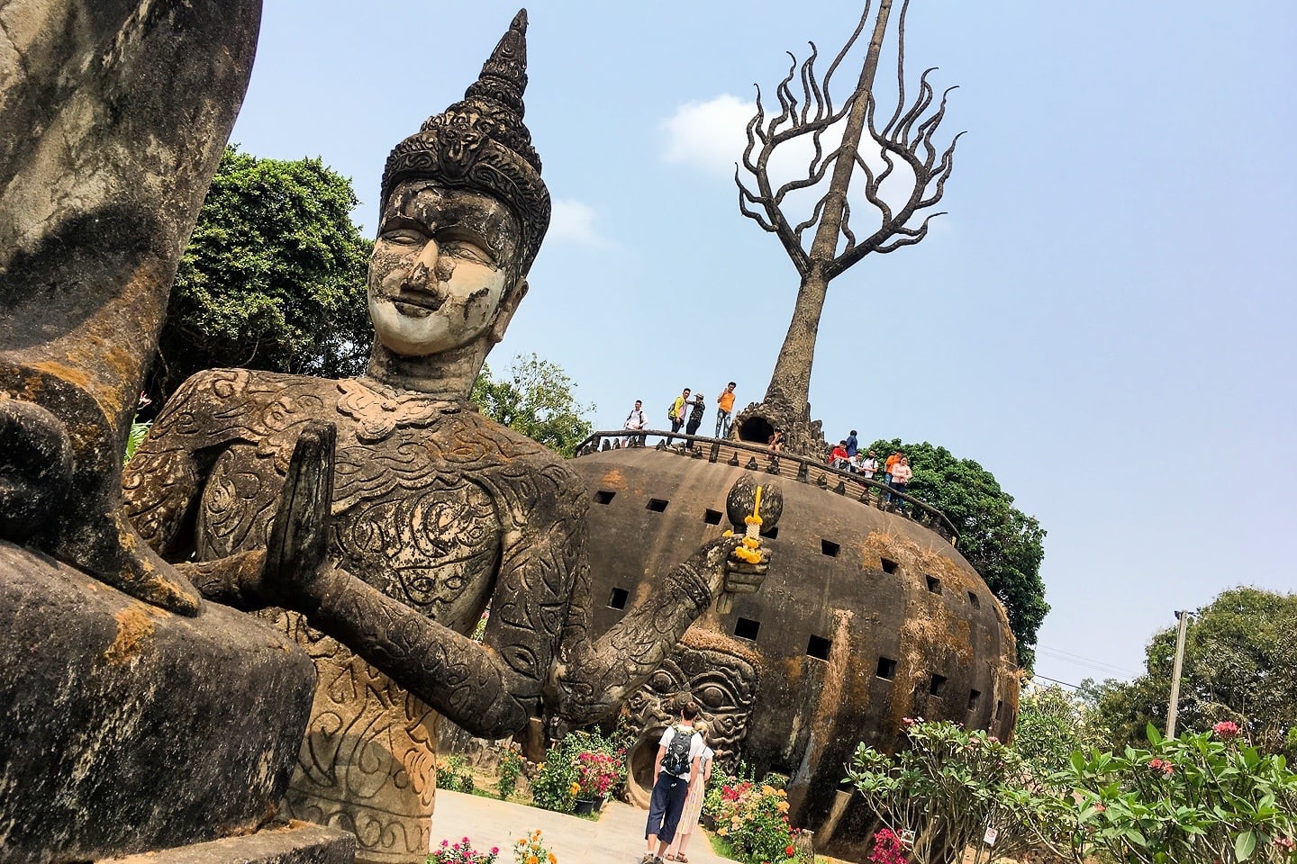 Pumpkin sculpture in Laos