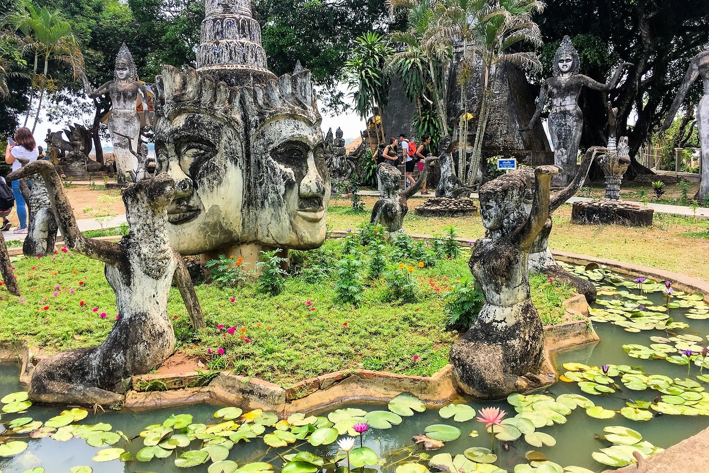 Buddha sculptures in Laos