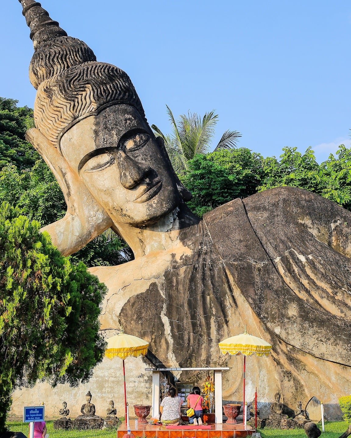 reclining Buddha in Laos