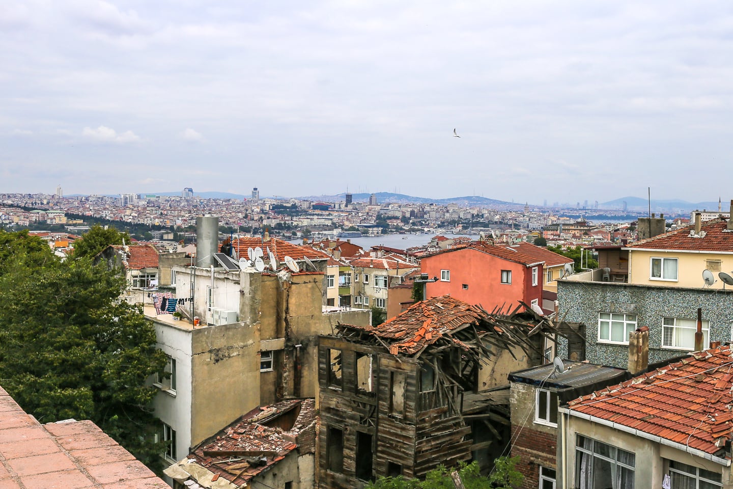 view of istanbul neighborhood from above