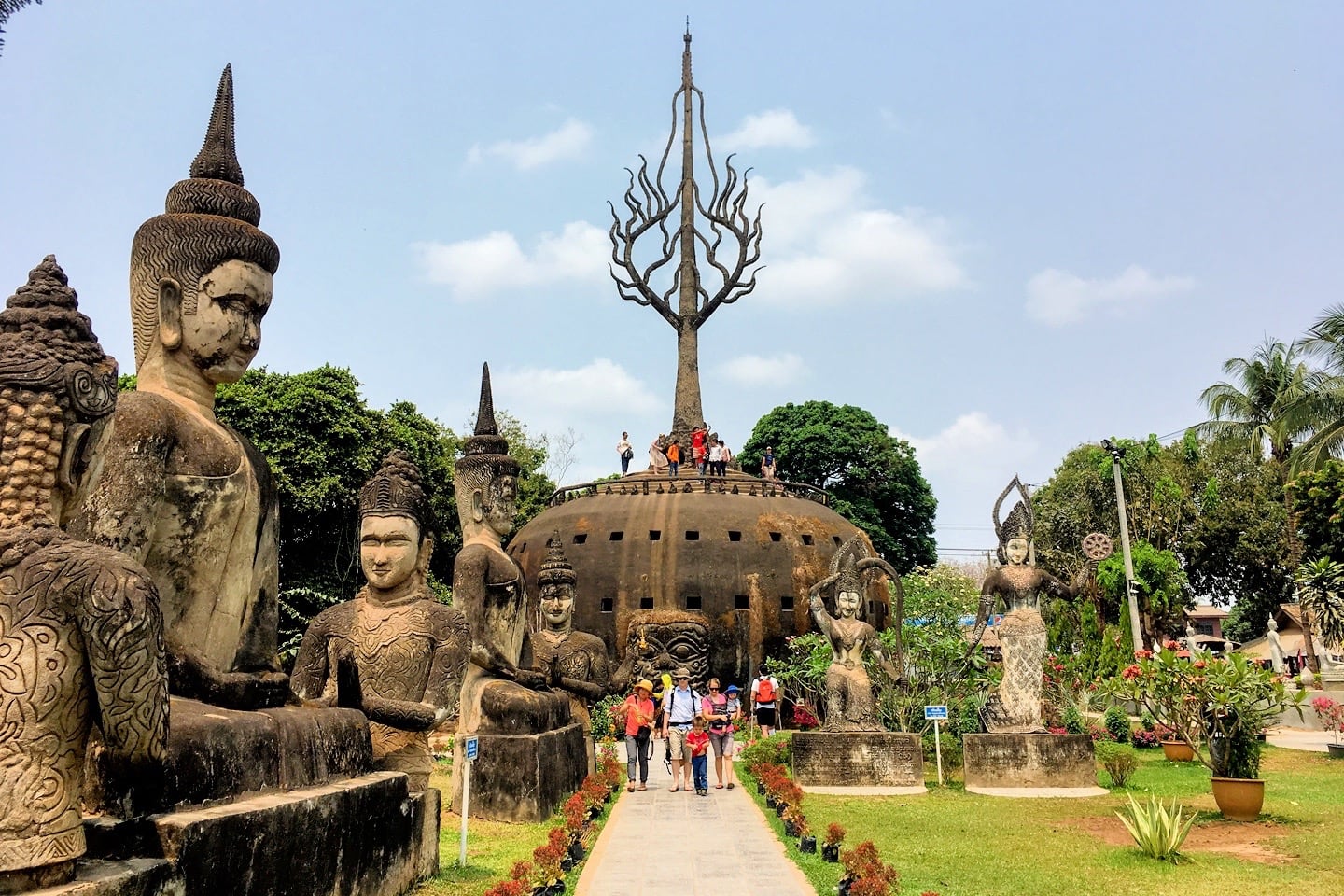 Buddha Park statues near Vientiane Laos